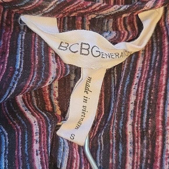 BCBG GENERATION S Sheer Bell Sleeve Ribbon Tie Blouse Whimsigoth Fairy Grunge - Picture 5 of 13